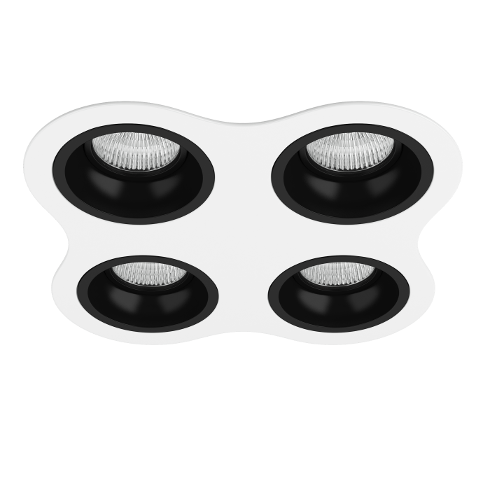 Комплект из светильников и рамки DOMINO Domino Lightstar D64607070707