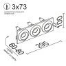 Встраиваемый поворотный светильник Ledron AO1501005 SQ3 White