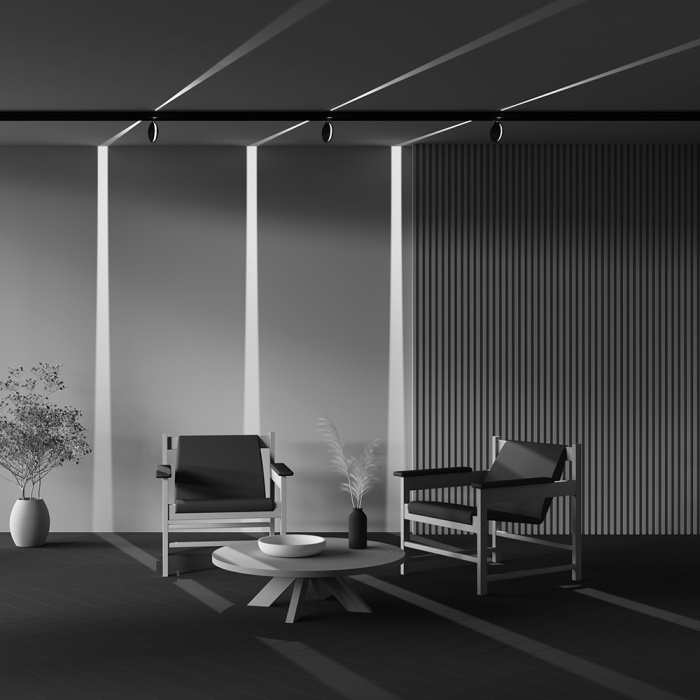 Трековый светильник Maytoni Outline TR090-2-6W3K-B