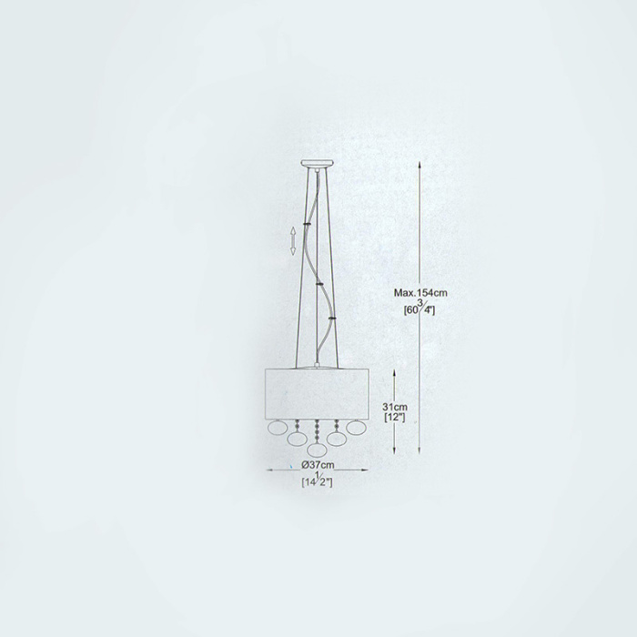 Подвесная люстра Delight Collection Andromeda P0173-05C