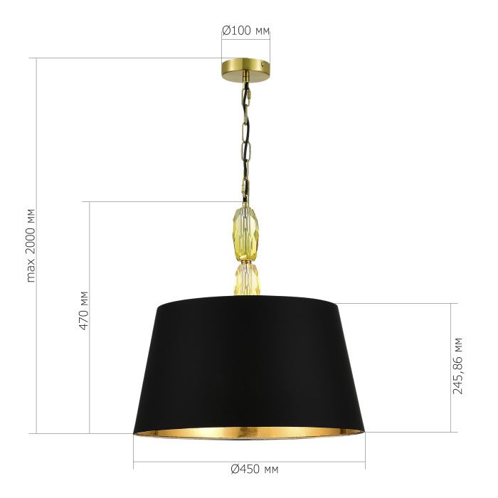 Подвесной светильник ST LUCE LINGOTTI SL1759.303.03