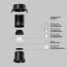 Встраиваемый светильник Maytoni Dip DL118-15W-4K-B