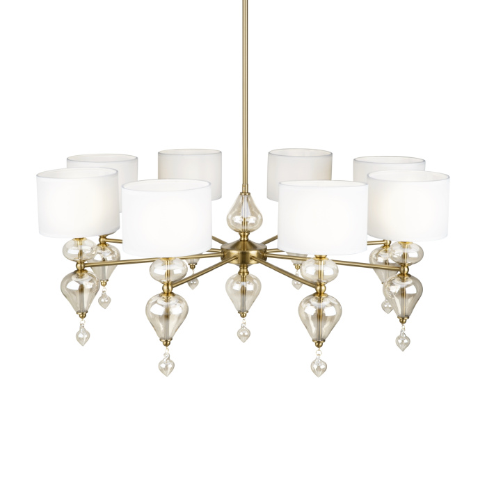 Люстра на штанге Freya Raise FR5369CL-08BS