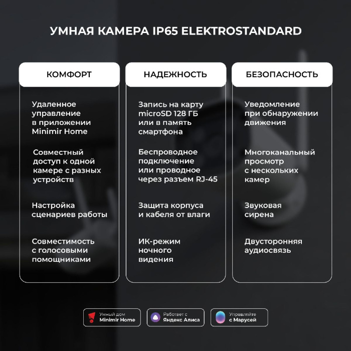 Умная видеокамера Elektrostandard Wf 4690389211850