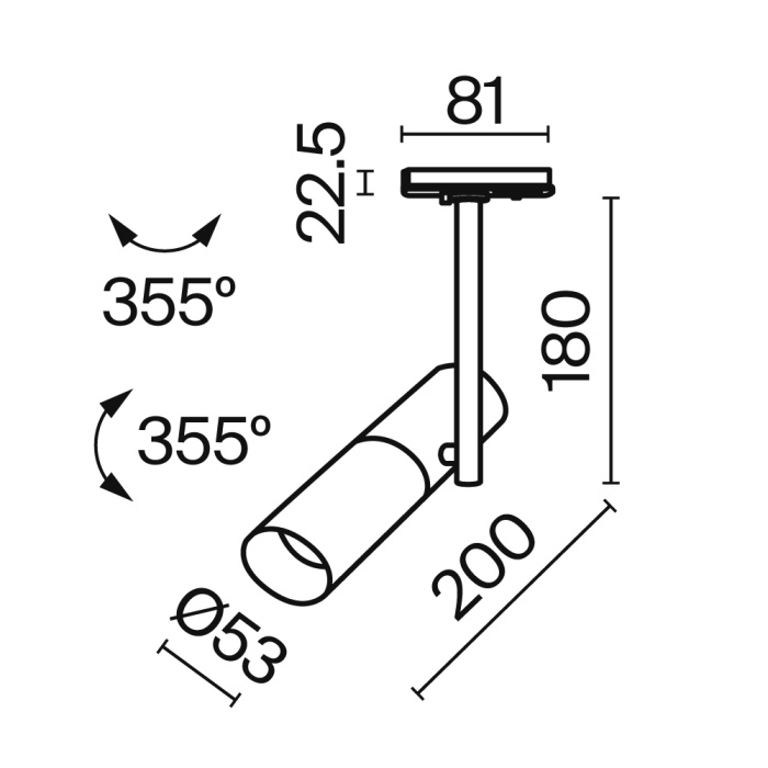 Трековый светильник Maytoni Elti TR005-1-GU10-W
