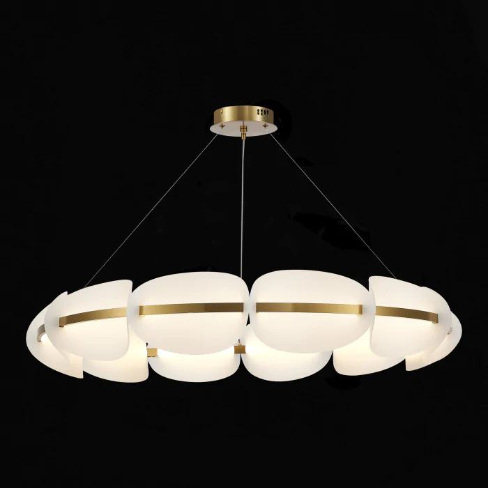 Люстра подвесная ST-Luce Золотистый/Белый LED 1*65W 3000K SL1304.203.65