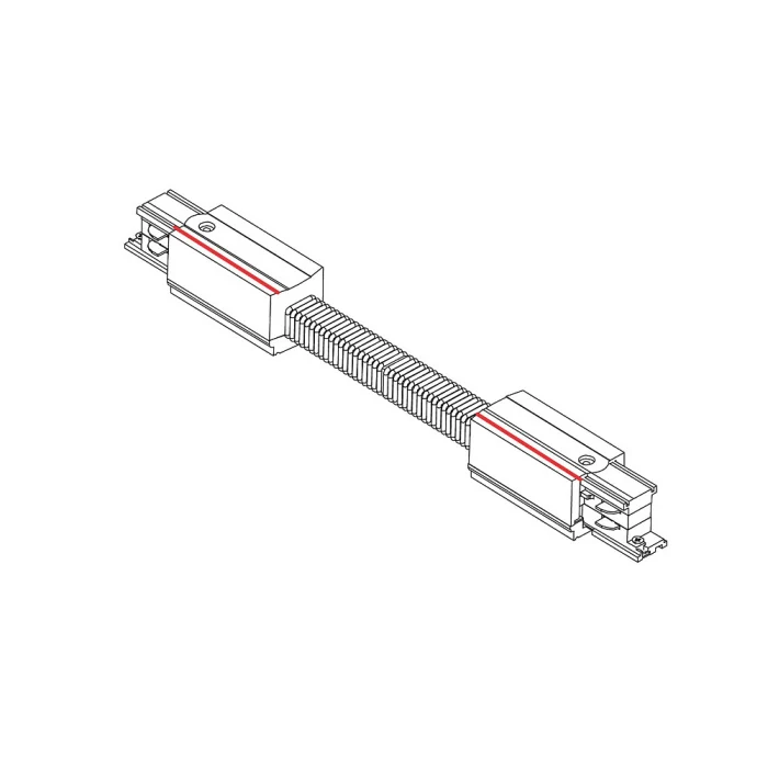 Коннектор для трехфазной трековой системы прямой гибкий Nowodvorski Ctls Power Black 8700