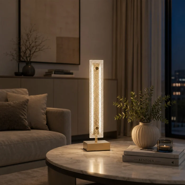 Прикроватная лампа ST-Luce золотистый/Прозрачный LED 1*8W 4000K SL6245.204.01