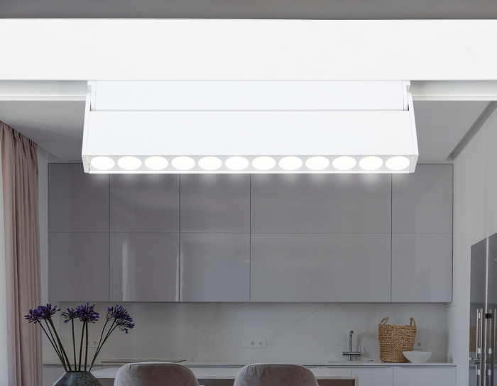 Светильник светодиодный трековый поворотный для шинопровода Magnetic Ambrella light GL4044