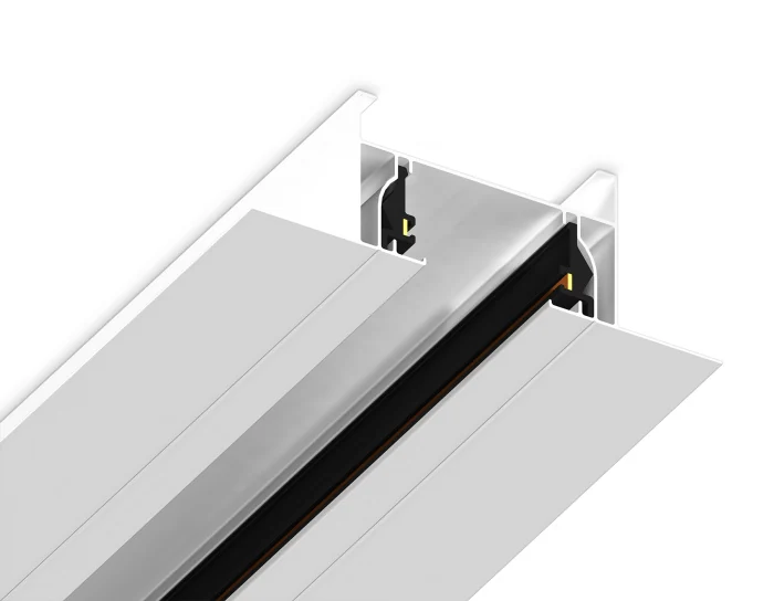 Шинопровод встраиваемый однофазный Standard 220V 2m (ввод питания, 1 заглушка, крепление в комплекте) Ambrella light GL7123