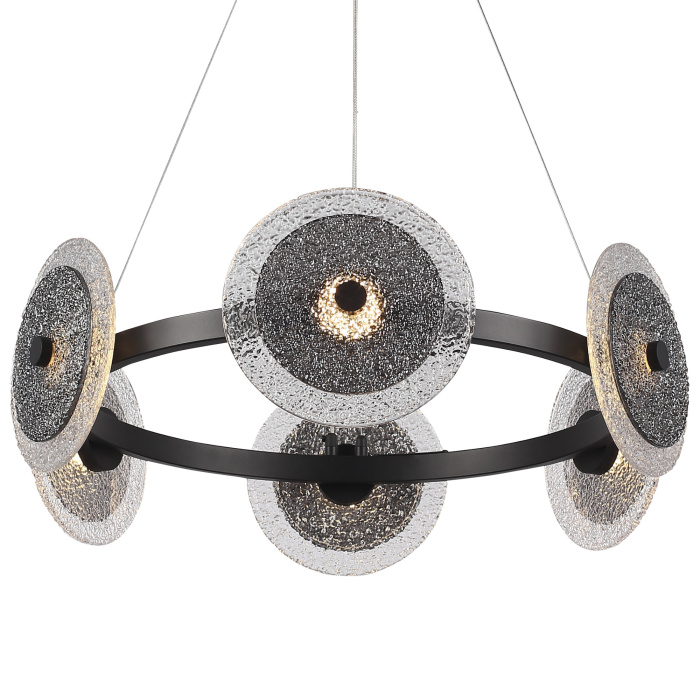 Светильник подвесной ST-Luce черный/дымчатый LED 1*34W 4000K SL6142.433.01