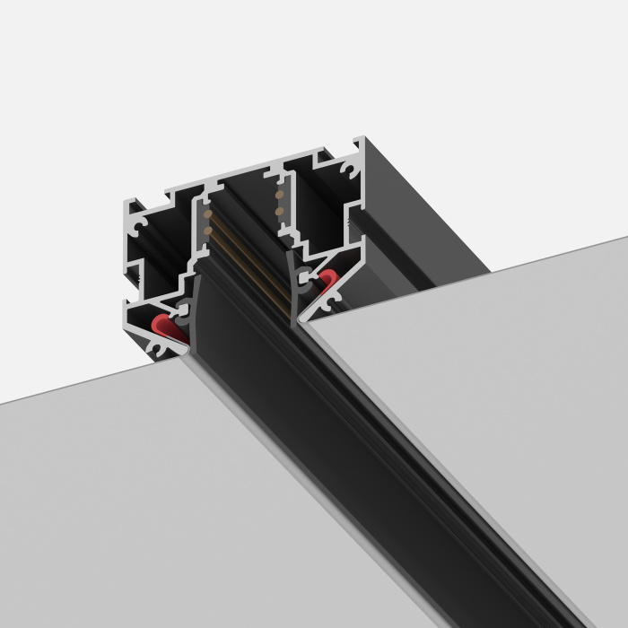 Шинопровод 48 под натяжной потолок ST-Luce Черный Длина 2 000мм ST039.429.00