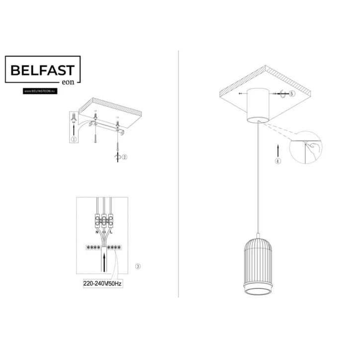 Светильник подвесной Belfast PINERIDGE FS-380-D1 BR