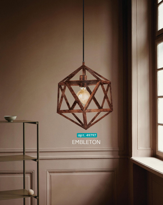 Светильник подвесной EMBLETON EGLO 49797