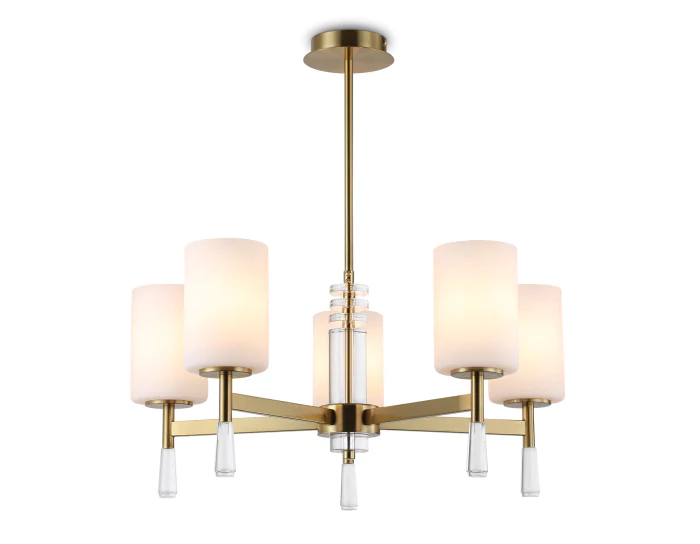 Люстра со стеклянными плафонами на штанге Ambrella light LH56261