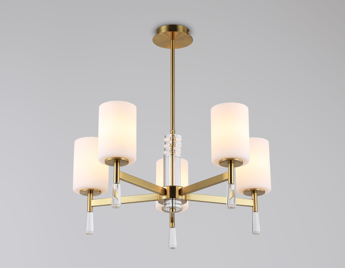 Люстра со стеклянными плафонами на штанге Ambrella light LH56261