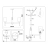 Люстра на штанге Ambrella Light High Light LH56261