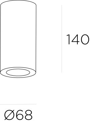 Потолочный светильник Leds C4 PIPE Gold