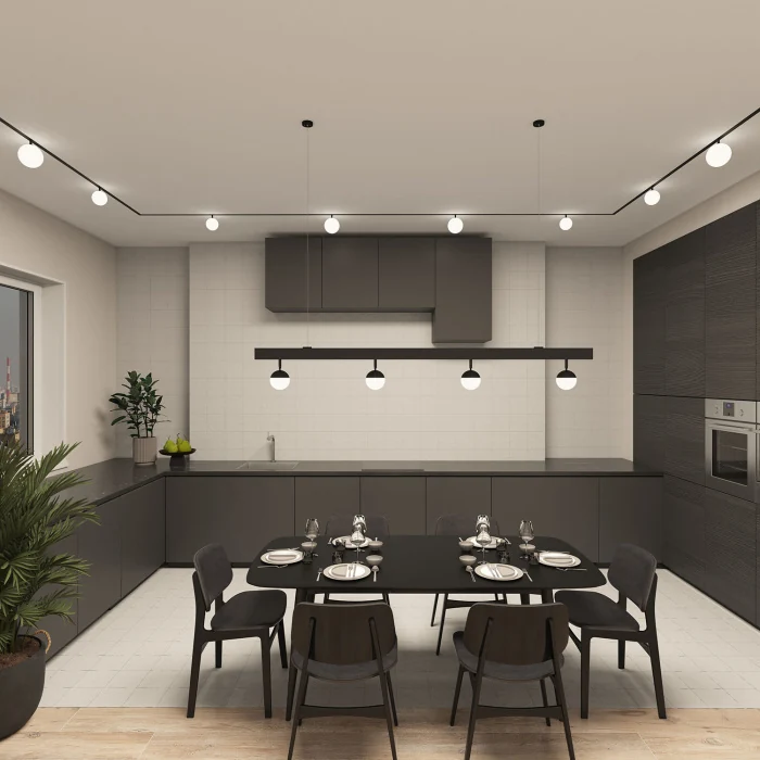 Светильник на шине Denkirs SMART MOON DK8055-BK