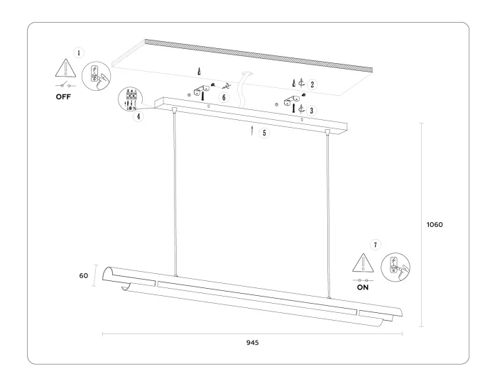 Подвесной светодиодный светильник Ambrella light TN71337