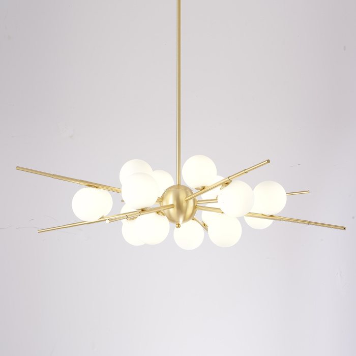 Люстра Cherry Bomb 16 balls Gold ImperiumLoft