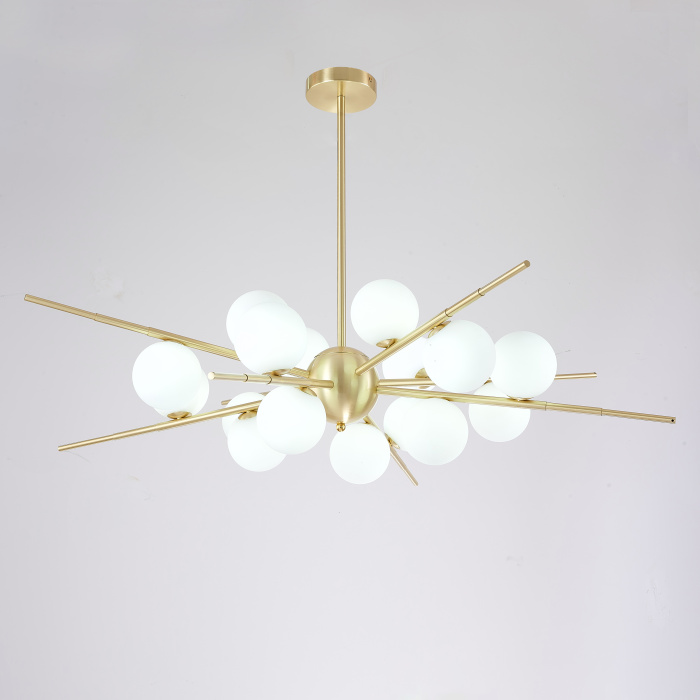 Люстра Cherry Bomb 16 balls Gold ImperiumLoft