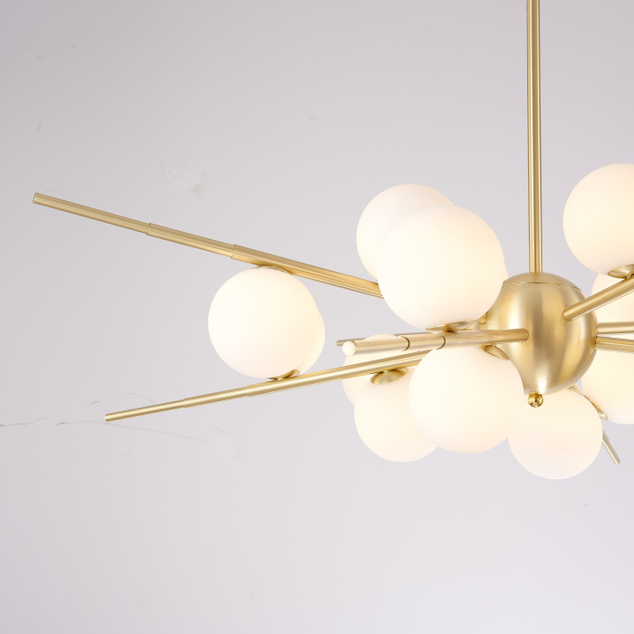 Люстра Cherry Bomb 16 balls Gold ImperiumLoft