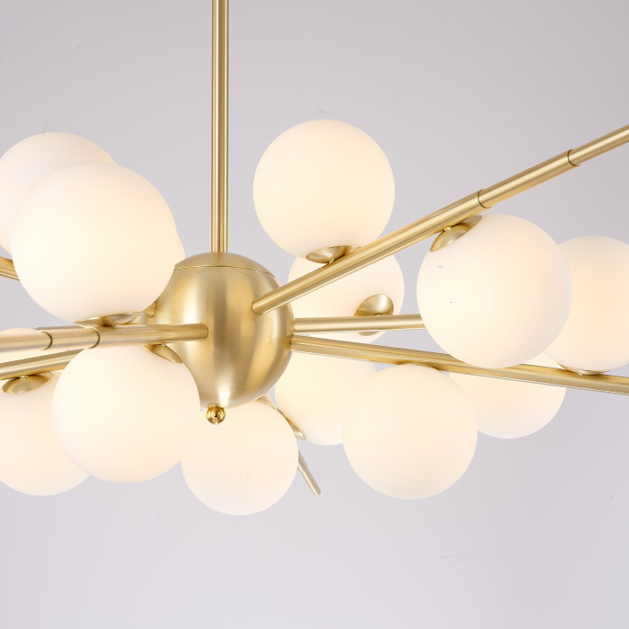 Люстра Cherry Bomb 16 balls Gold ImperiumLoft