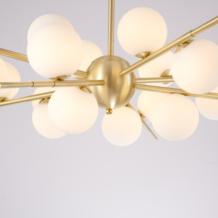 Люстра Cherry Bomb 16 balls Gold ImperiumLoft