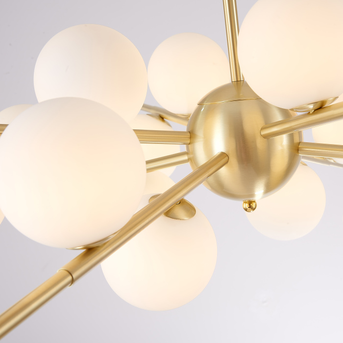 Люстра Cherry Bomb 16 balls Gold ImperiumLoft