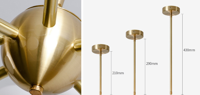 Люстра Cherry Bomb 16 balls Gold ImperiumLoft