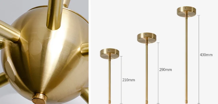 Люстра Cherry Bomb 16 balls Gold ImperiumLoft