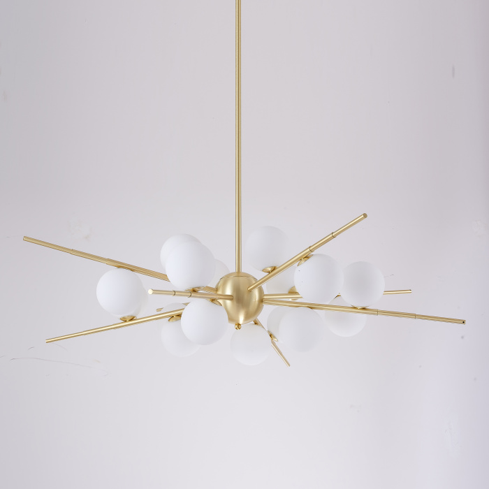 Люстра Cherry Bomb 16 balls Gold ImperiumLoft