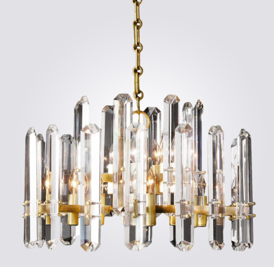 Люстра RH BONNINGTON Chandelier brass D800 ImperiumLoft