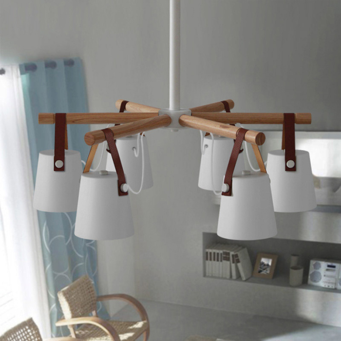 Люстра потолочная на штанге NATURA C4 black ImperiumLoft