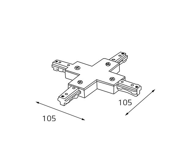 Коннектор Italline WSO 75 white