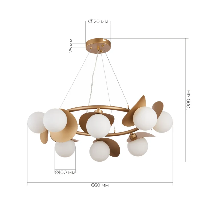 Люстра подвесная SLE220503-08 EVOLUCE