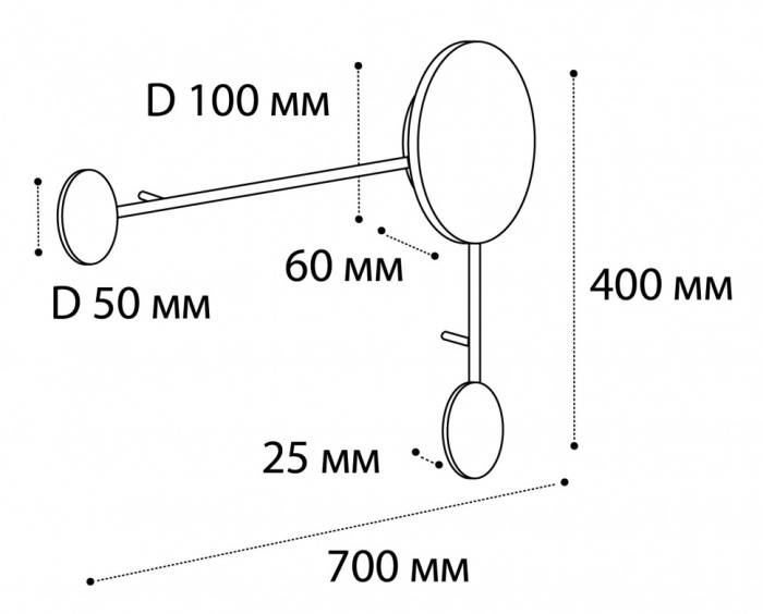 Светильник настенный ITALLINE IT03-1436 black
