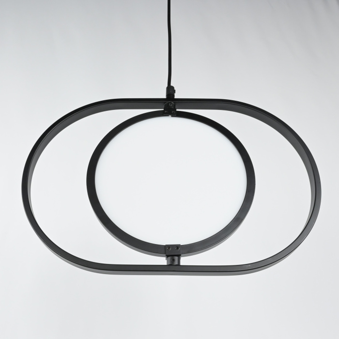 Подвесной светильник ARVET горизонтальный Черный ImperiumLoft