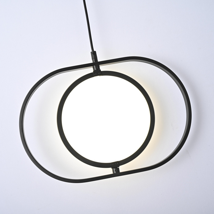 Подвесной светильник ARVET горизонтальный Черный ImperiumLoft