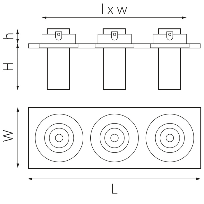 Комплект из светильника и рамки Intero Intero TUBO Lightstar i537274