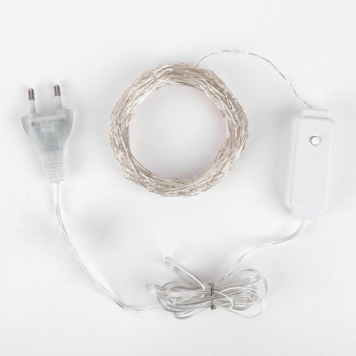 Гирлянда Eurosvet 400-009 теплый белый 10 м IP20