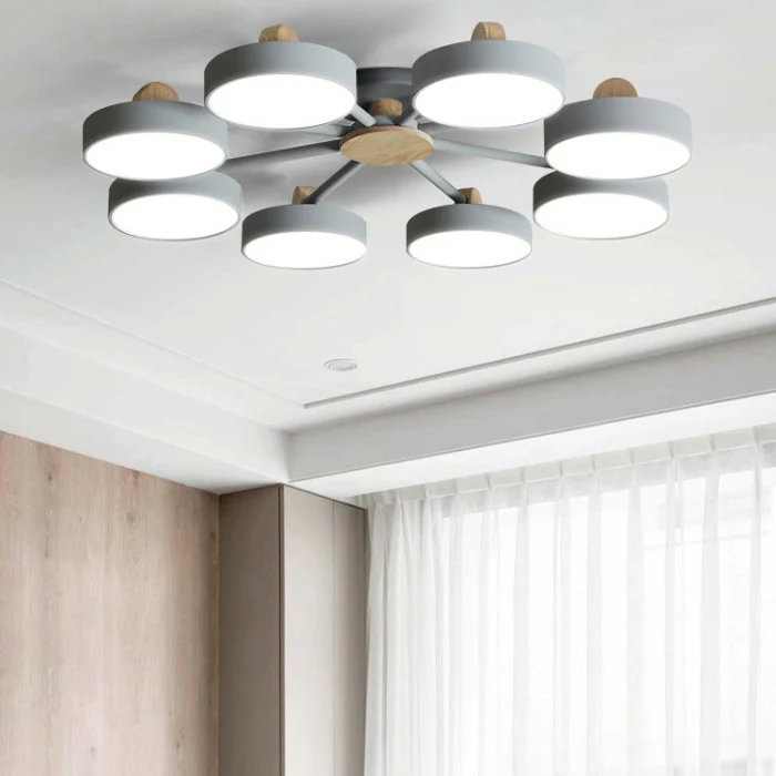 Потолочная люстра MOVE 8 Gray ImperiumLoft