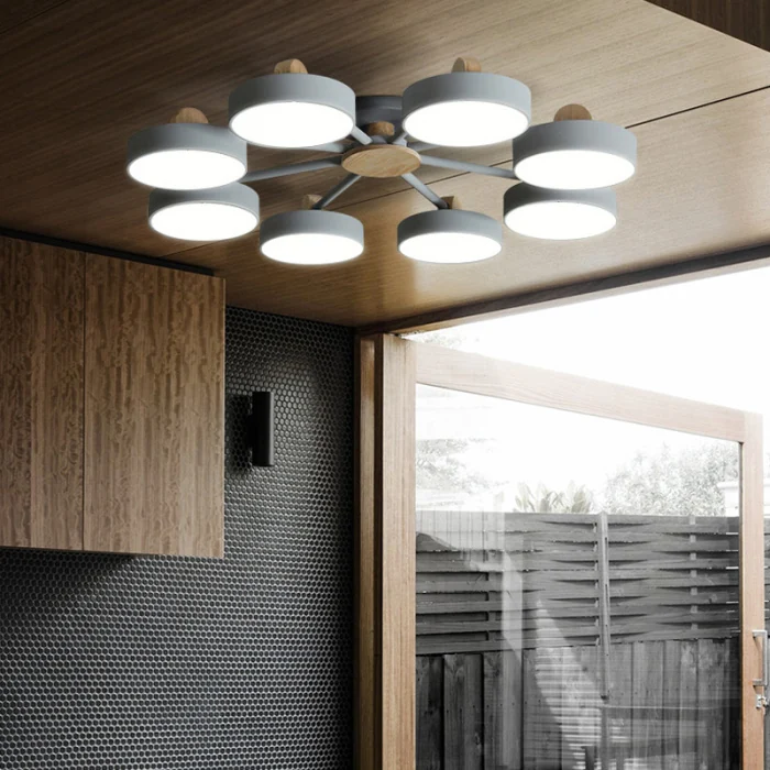 Потолочная люстра MOVE 8 Gray ImperiumLoft