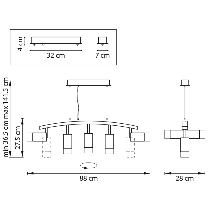 Подвес Rullo Lightstar LR7353651