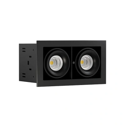 Встраиваемый карданный светильник Ledron ON-202-9W BK-BK