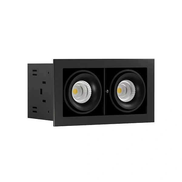 Встраиваемый карданный светильник Ledron ON-202-9W BK-BK