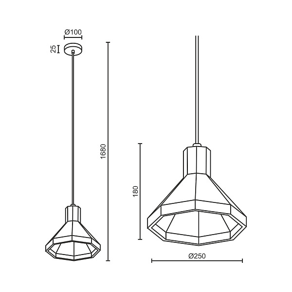 Подвесной светильник Ledron 2516C