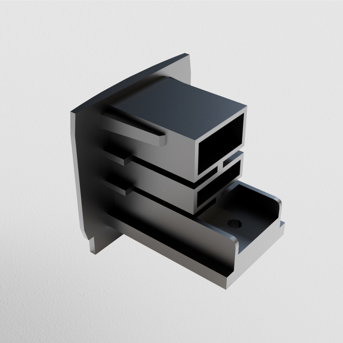 Заглушка торцевая Trinity черный, 1шт Maytoni TRA005EC-31B