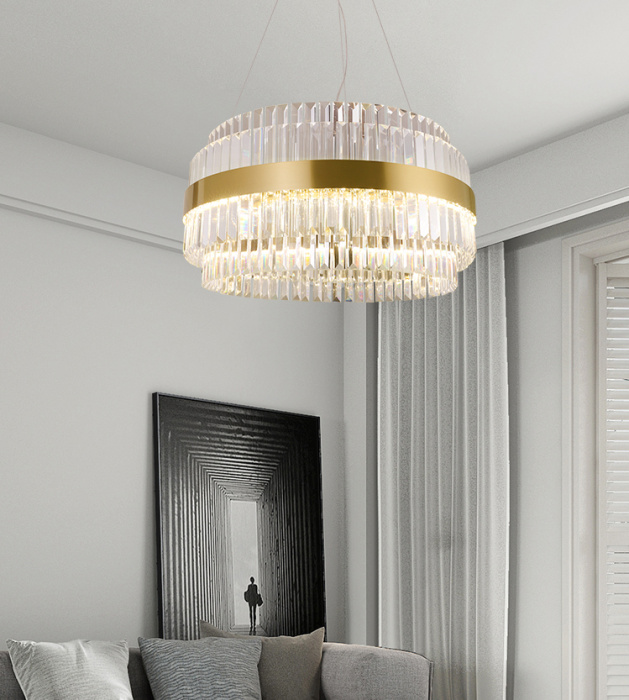 Подвесная люстра Delight Collection Liberty 5515-800 br. titanium gold